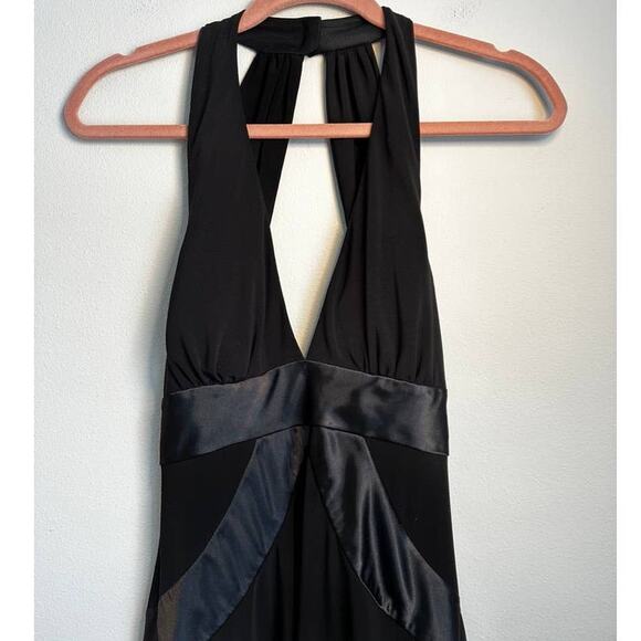 Vintage Y2K Studio Y Black Open Back Sleeveless Short Mini Dress Size Medium - Picture 5 of 11